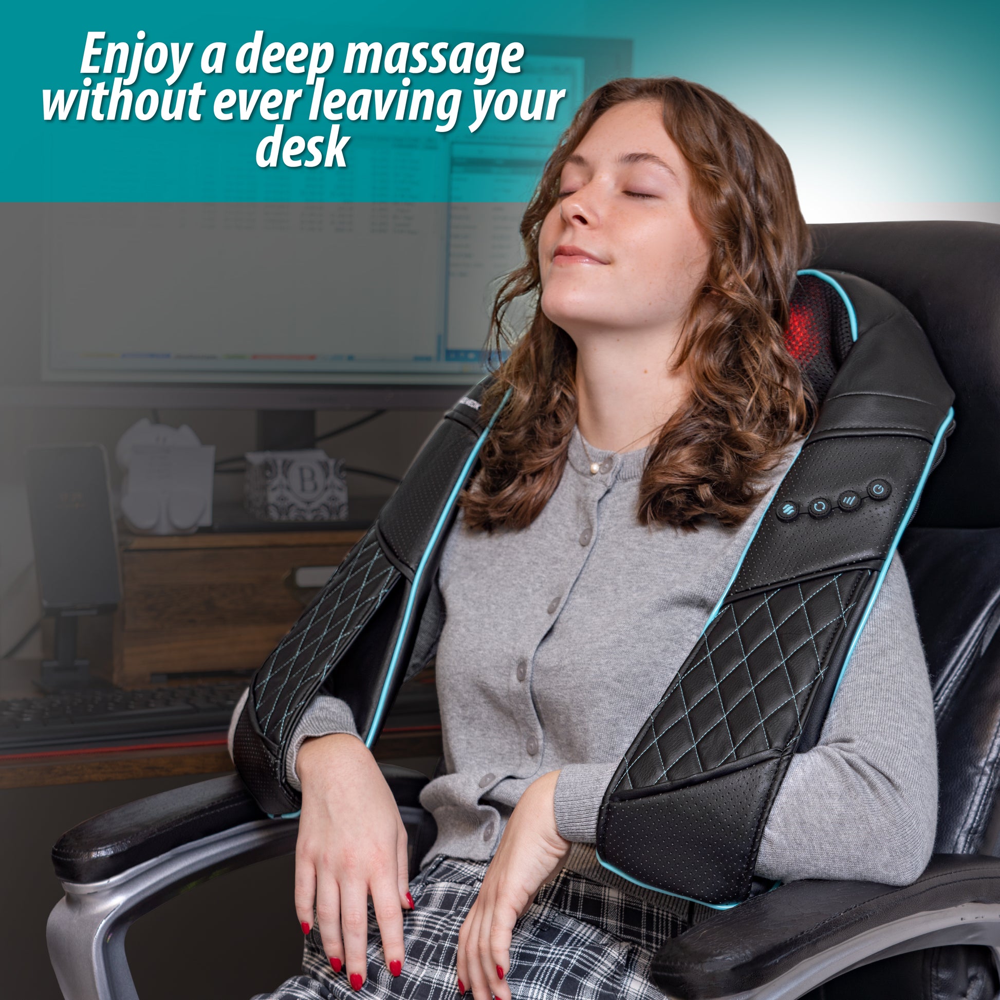 Back and Neck Massager with Heat - Neck Shoulder Massager – Massage Medik