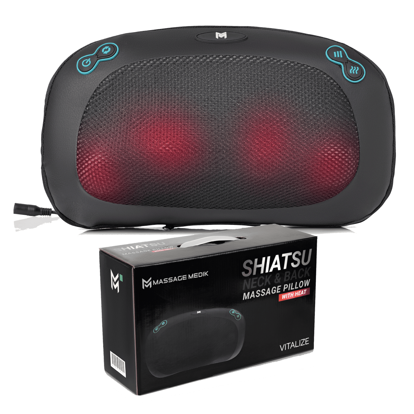 Shiatsu Pillow Massager with Heat for multiple areas